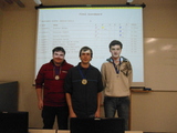 <p>Primeiros colocados na Maratona de Programação - Local.</p>