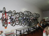 <p>Bicicletas para aula ciclismo na escola do assentamento 25 de Maio</p>