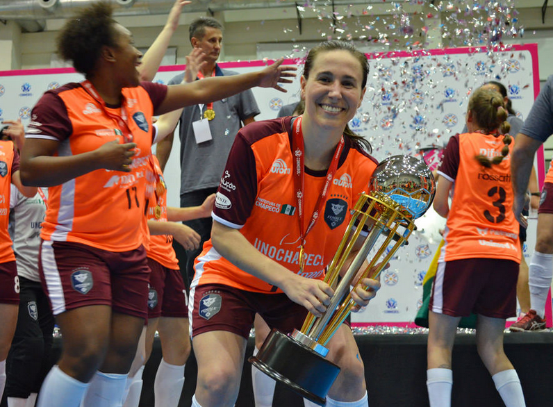 <p>A Unochapecó/Female é campeã da Copa Libertadores</p>