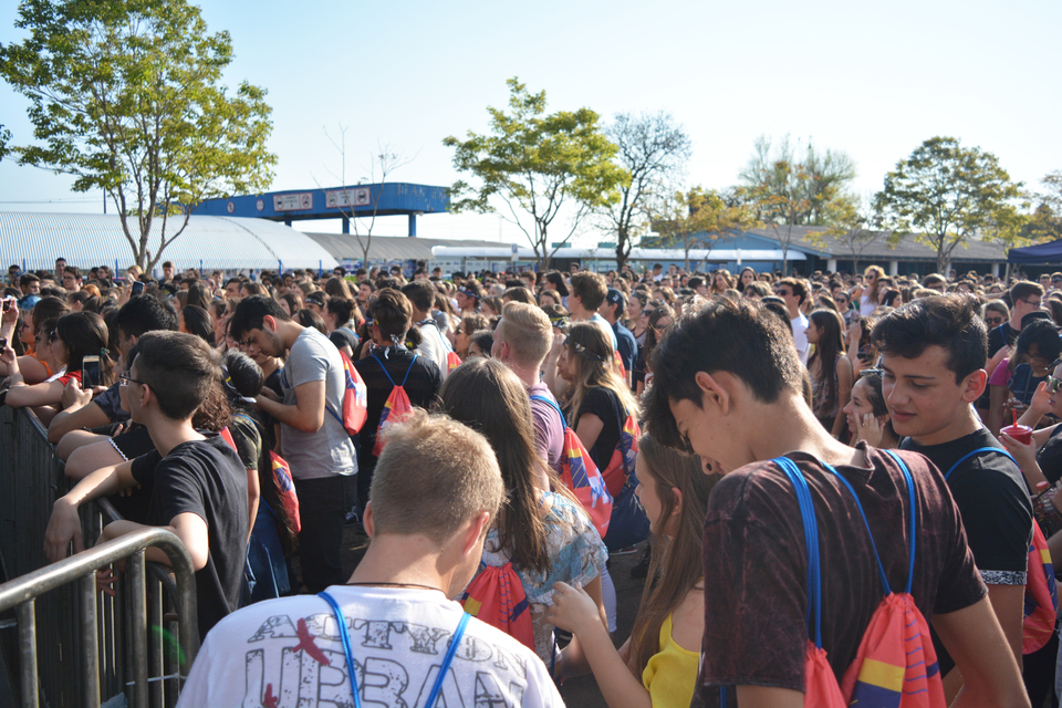<p>Mais de quatro mil alunos estiveram na Unochapecó</p>