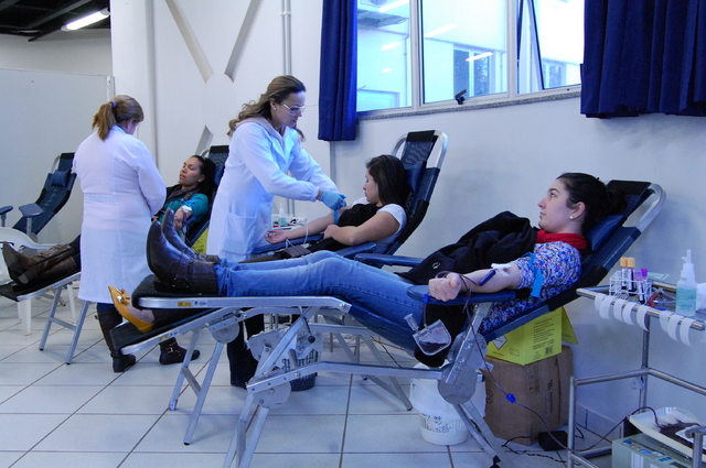 Foram registradas 174 doações na coleta de sangue realizada na Unochapecó 