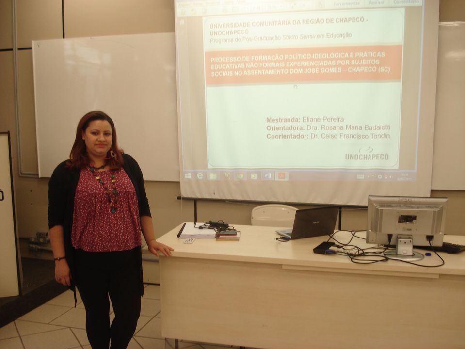 A mestranda Eliane Pereira defendeu a 17ª dissertação do Programa