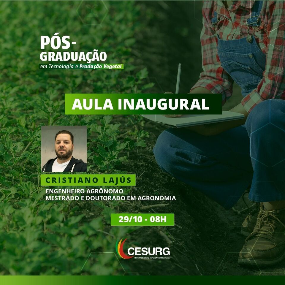 Professor do Programa ministra aula inaugural em Pós-Graduação