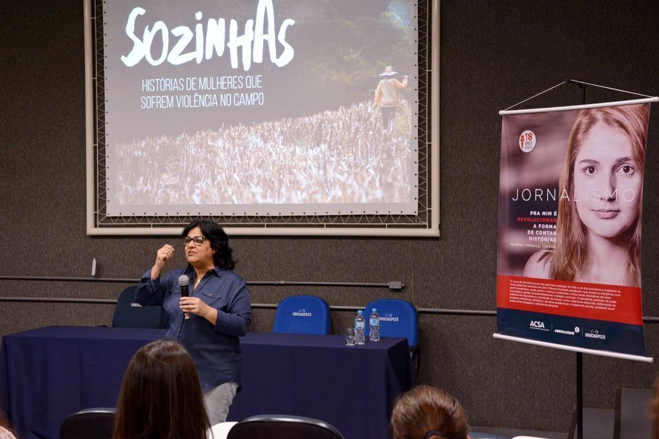 Curso de Jornalismo da Unochapecó recebe a jornalista Ângela Bastos