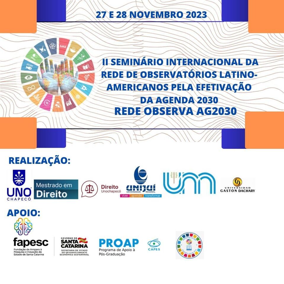 PPGD realiza seminário internacional sobre efetivação da Agenda 2030