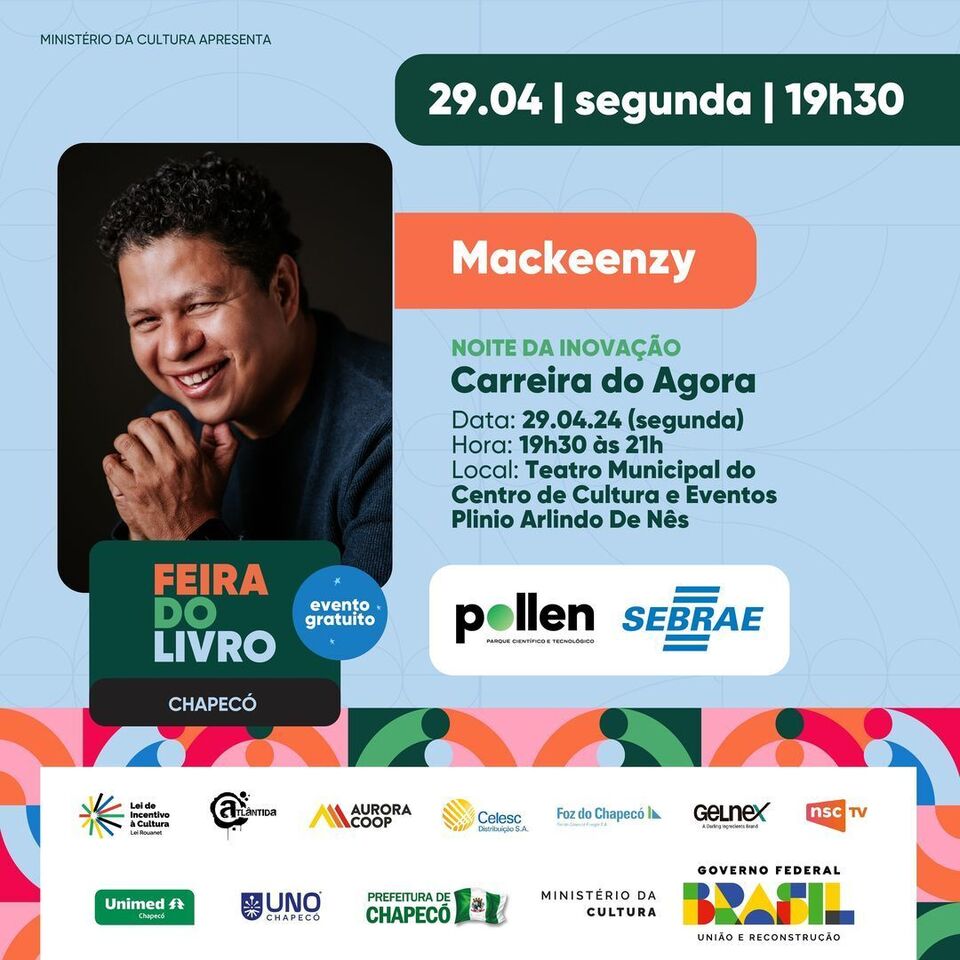 Um dos empreendedores mais influentes do Brasil falará na Feira do Livro